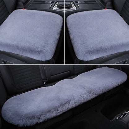 Warm Plush Rabbit Car Seat Pad for Winter