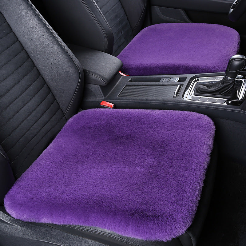 Warm Plush Rabbit Car Seat Pad for Winter