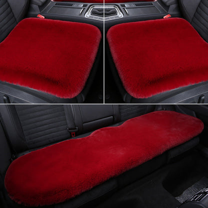 Warm Plush Rabbit Car Seat Pad for Winter