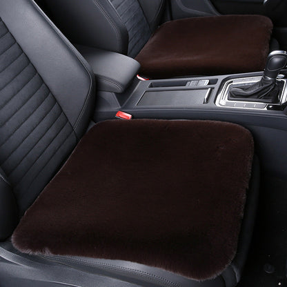 Warm Plush Rabbit Car Seat Pad for Winter