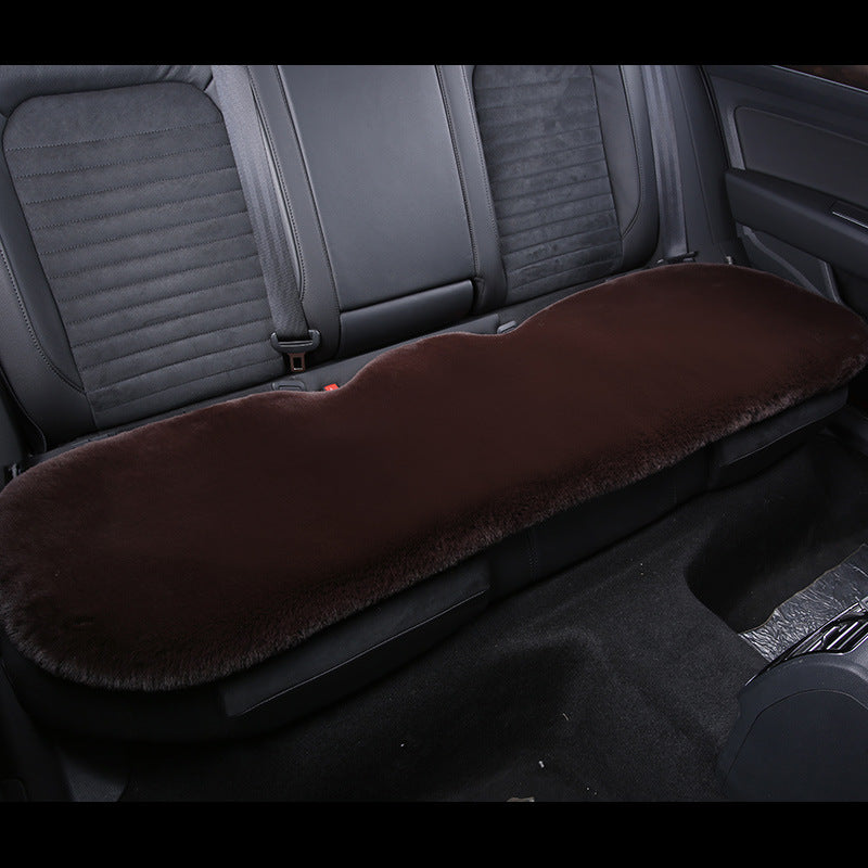Warm Plush Rabbit Car Seat Pad for Winter