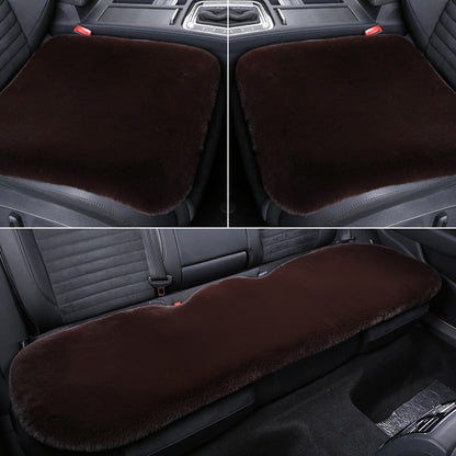 Warm Plush Rabbit Car Seat Pad for Winter