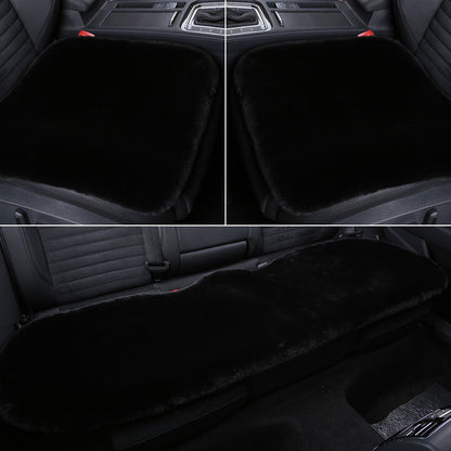 Warm Plush Rabbit Car Seat Pad for Winter