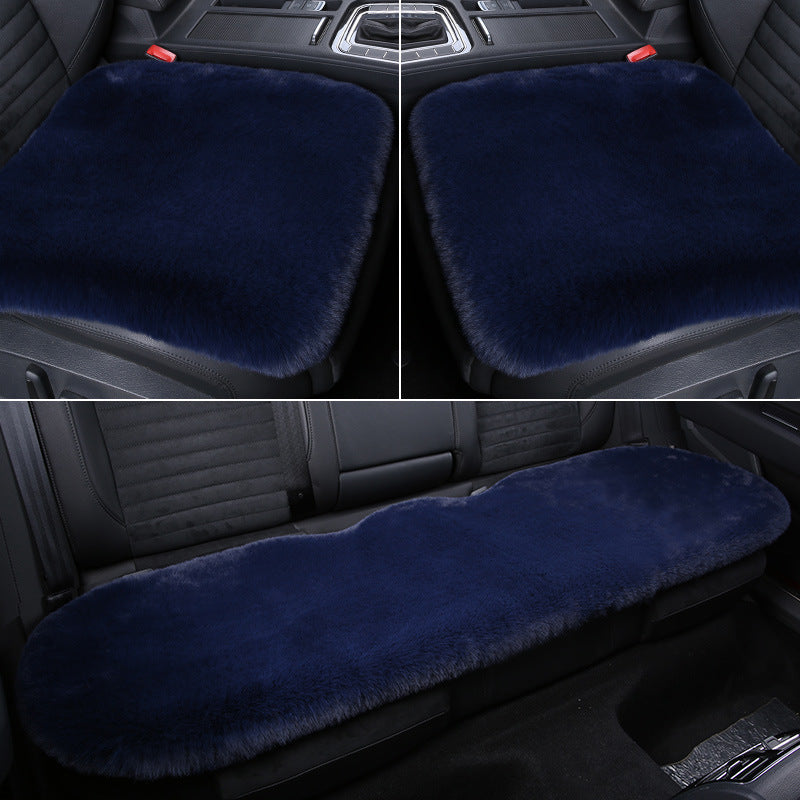 Warm Plush Rabbit Car Seat Pad for Winter