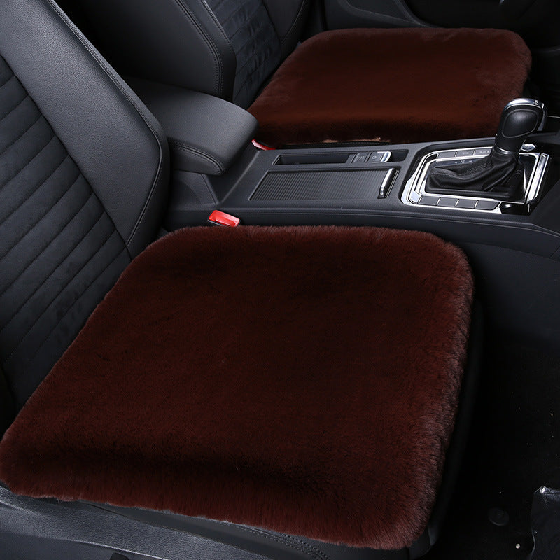 Warm Plush Rabbit Car Seat Pad for Winter
