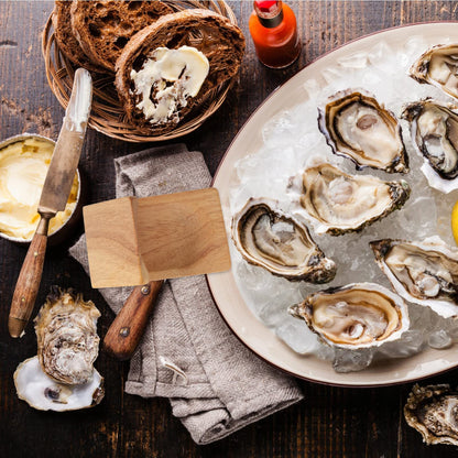Premium Oyster Opener Shell Clip & Knife Set