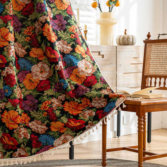 Rustic Farmhouse Style Ready Made Curtain - Befez