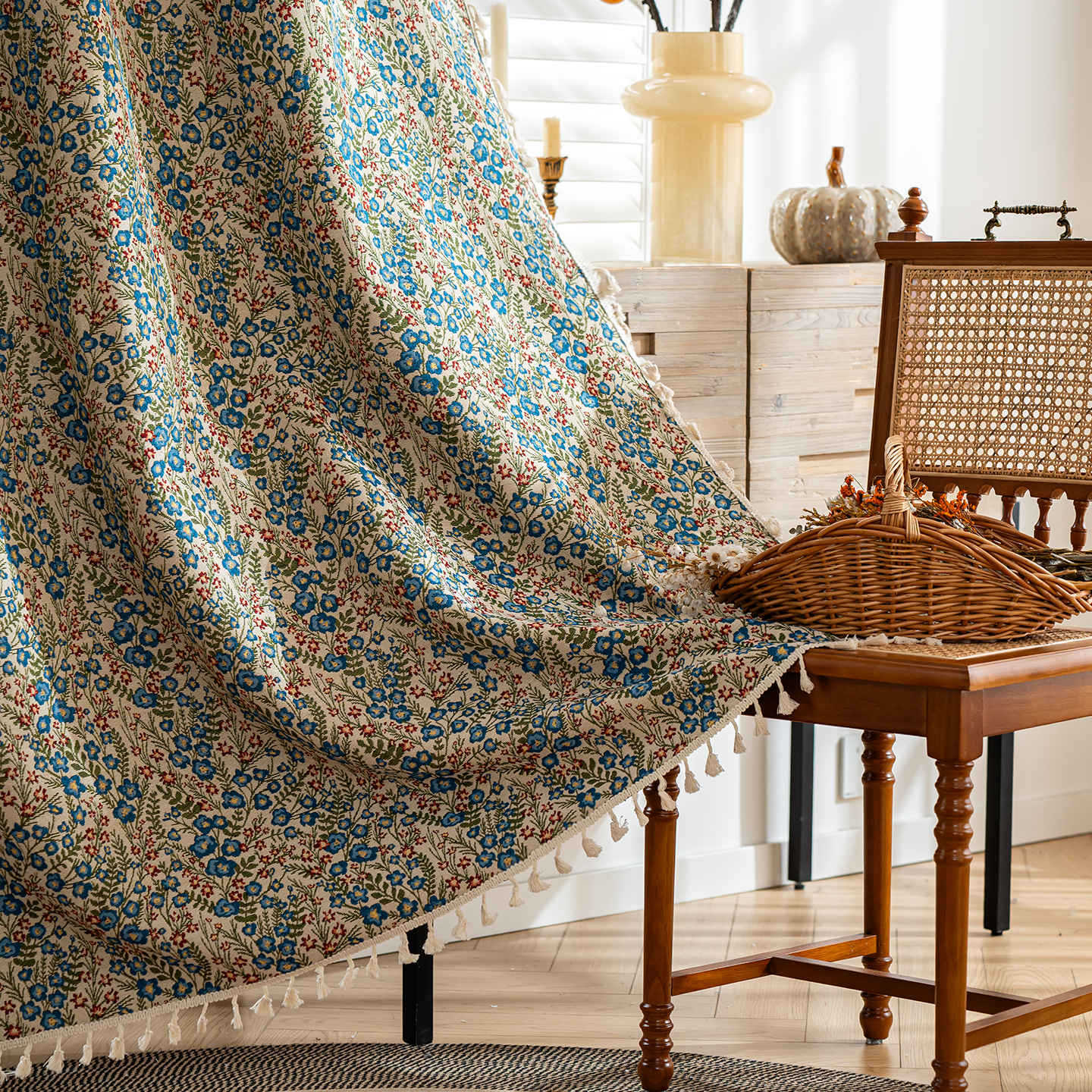 Rustic Farmhouse Style Ready Made Curtain