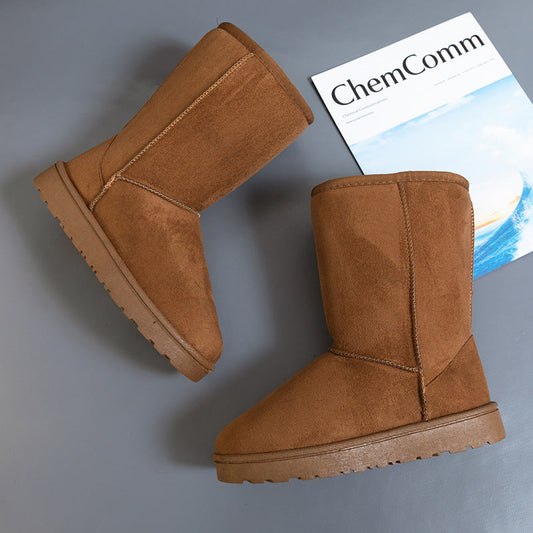 Warm Waterproof Women's Snow Boots with Fleece Lining - Befez