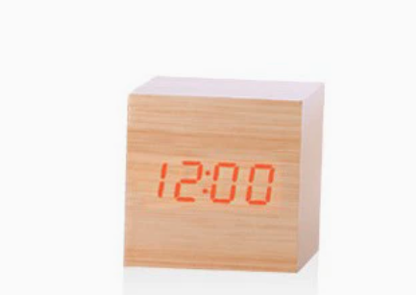 Accurate Square LED Clock Thermometer