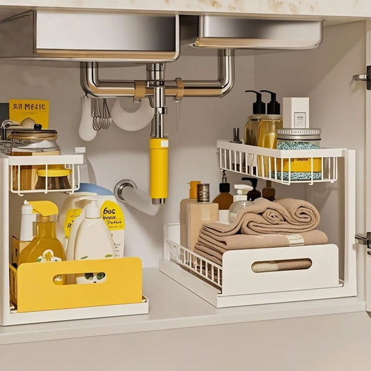 Space Saving Under Sink Kitchen Organizer Rack - Befez