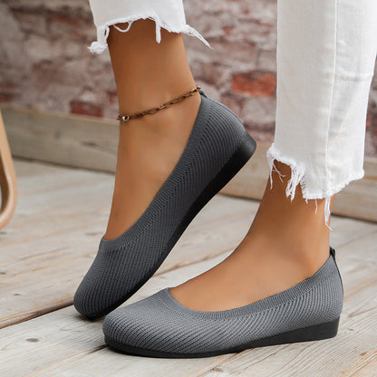Comfortable Women's Round Toe Loafer Shoes - Befez