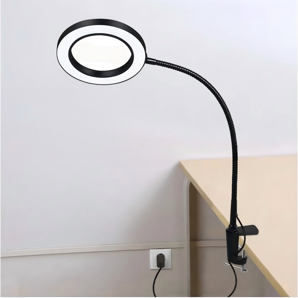 Bright Adjustable Desk Magnifying Lamp