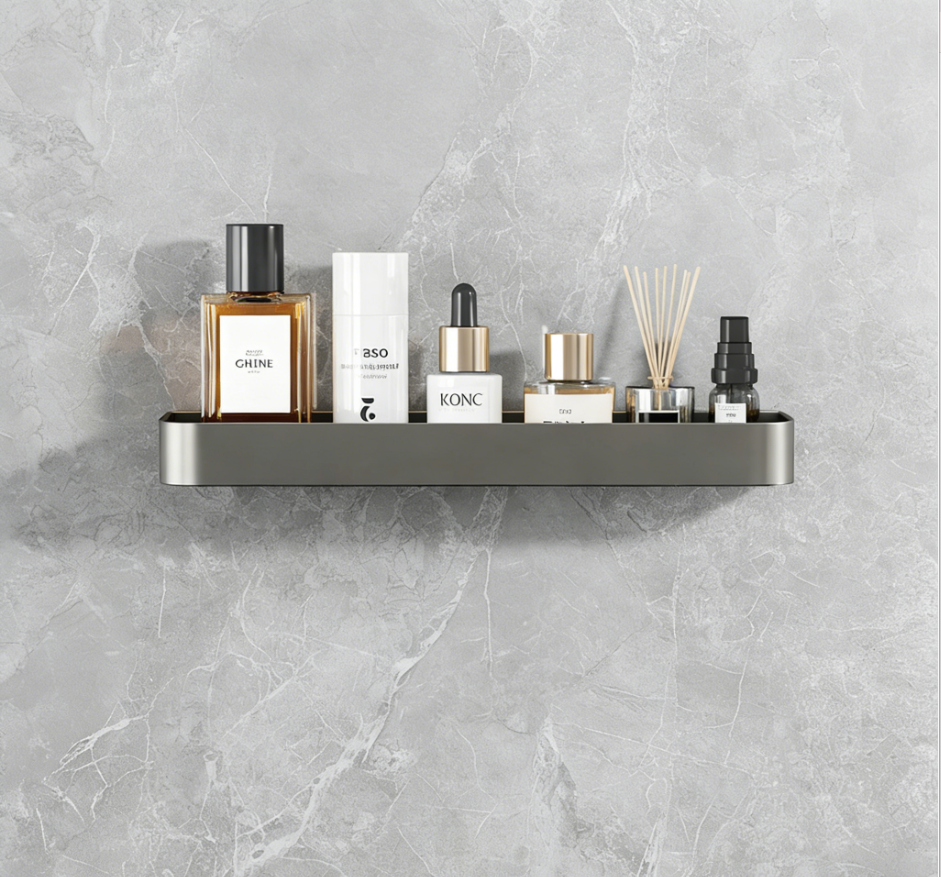 Space-Saving Bathroom Wall Shelf