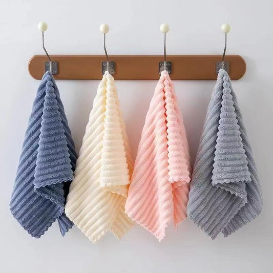 Colorful Striped Plush Bath Towel Set of 2 - Befez