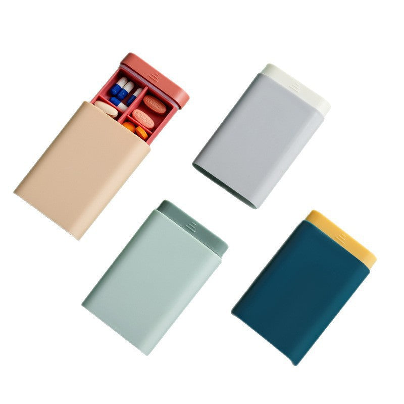 Compact Travel Pill Box Container