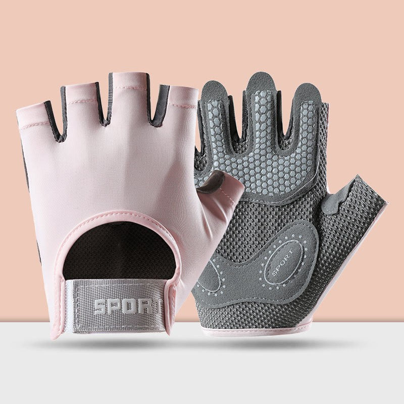 Comfortable Grip Workout Gloves Half Finger Non Slip