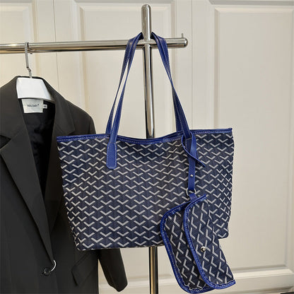 Big Women's Tote Shoulder Handbag PU Leather Bag