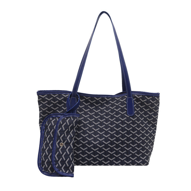 Big Women's Tote Shoulder Handbag PU Leather Bag