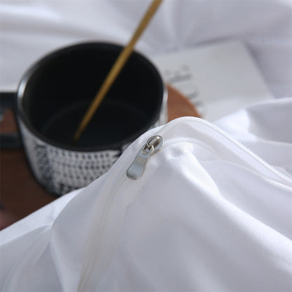 Decorative Stitched 3-Piece Bedding Set with Pillowcase