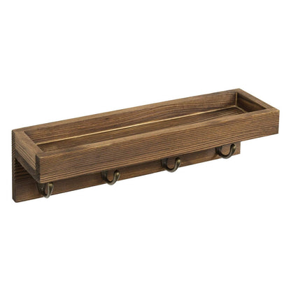 Stylish Wooden Coat Hook Rack