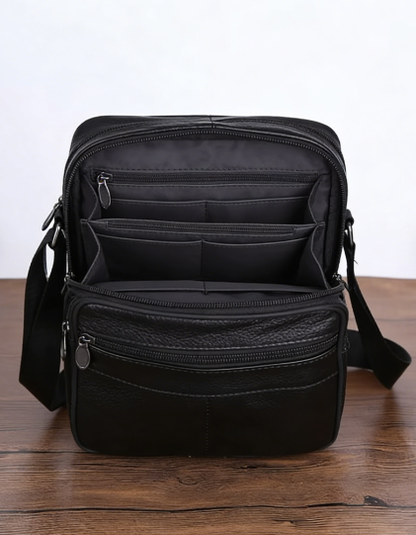 Vintage Style Synthetic Leather Messenger Bag