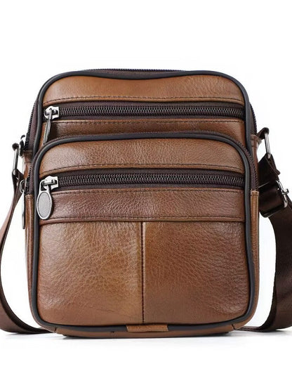 Vintage Style Synthetic Leather Messenger Bag