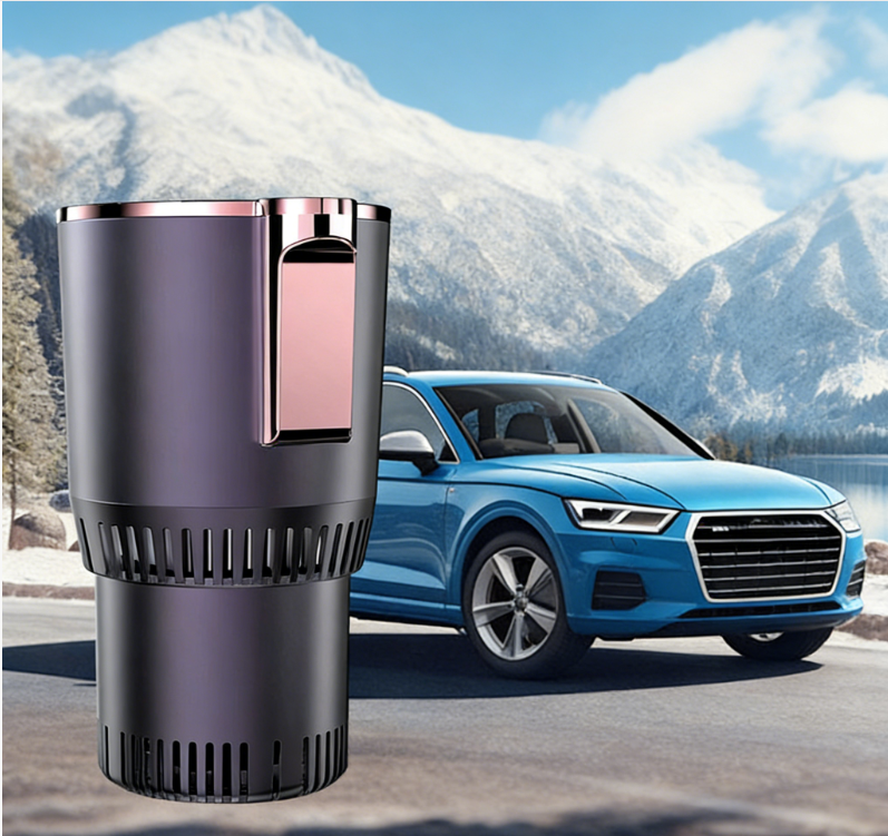 Car Travel Mug with Temperature Control Display