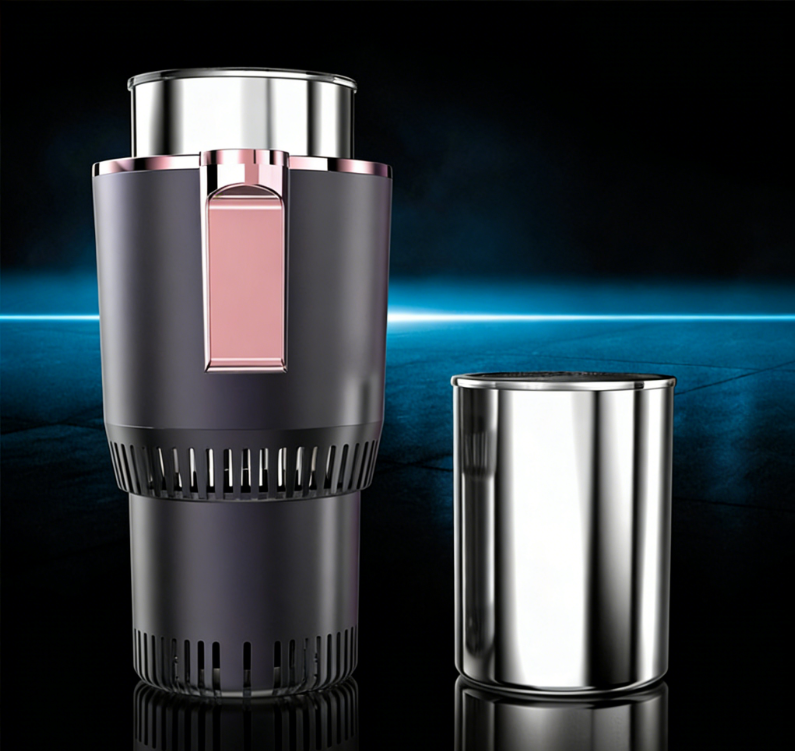 Car Travel Mug with Temperature Control Display