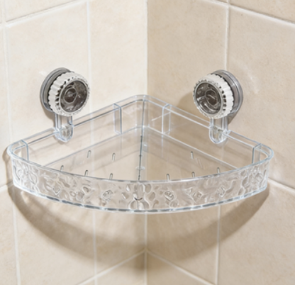 Easy Install Bathroom Shelf with Suction Cup