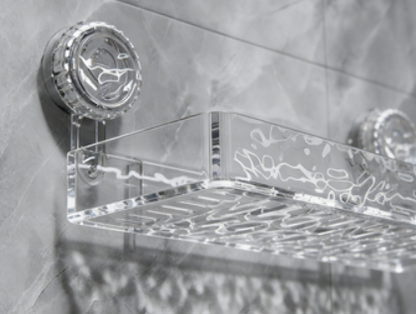 Easy Install Bathroom Shelf with Suction Cup