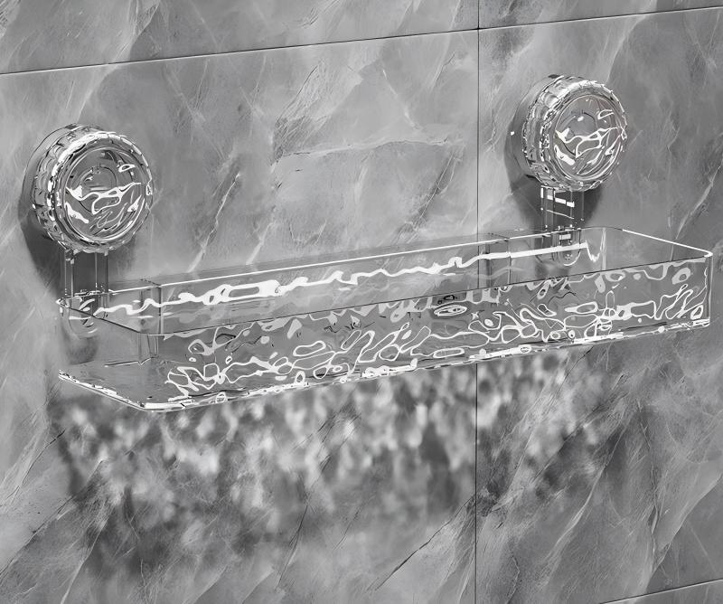 Easy Install Bathroom Shelf with Suction Cup