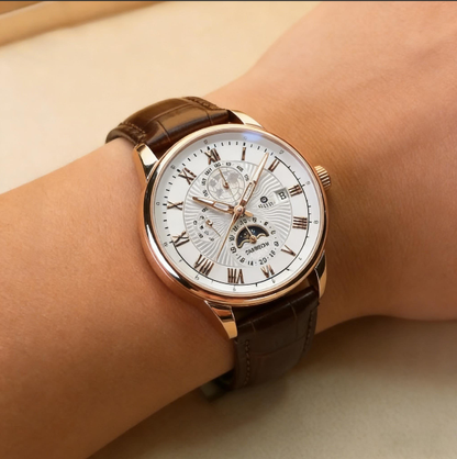 Stylish Men's Automatic Leather Watch - Befez