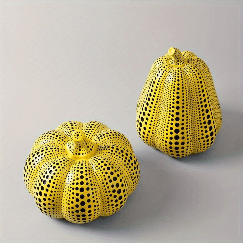 Vibrant Artificial Pumpkin Decorative Planter