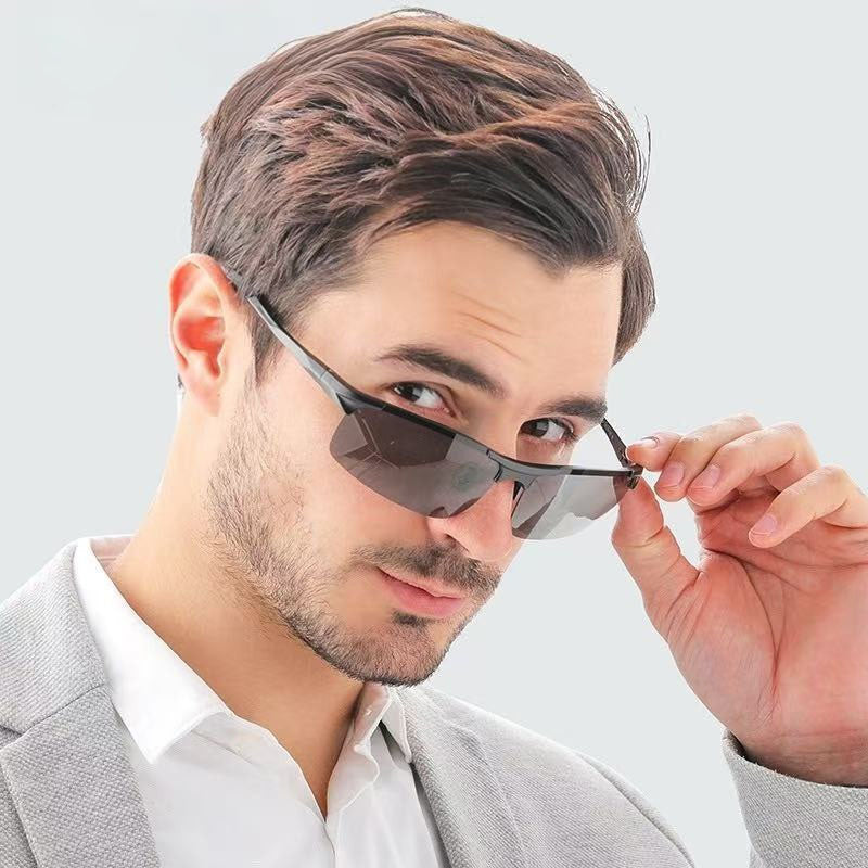 Trendy Polarized Color Changing Sunglasses with AVC Lens - Befez