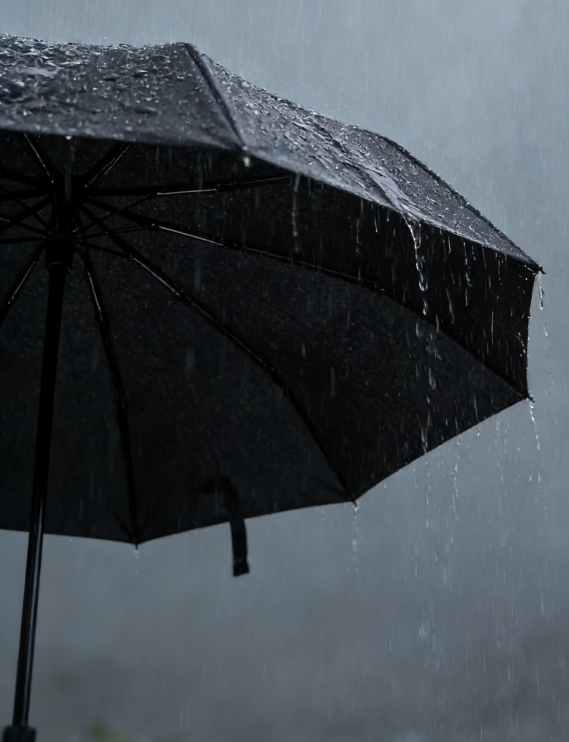 Compact Waterproof Double Layer Folding Umbrella