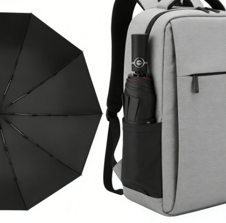 Compact Waterproof Double Layer Folding Umbrella