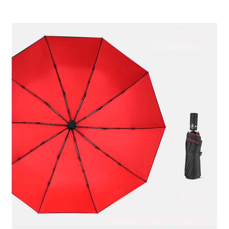 Compact Waterproof Double Layer Folding Umbrella