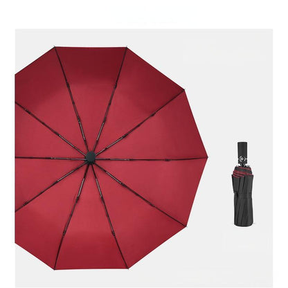 Compact Waterproof Double Layer Folding Umbrella