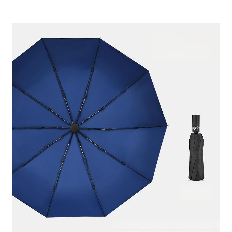Compact Waterproof Double Layer Folding Umbrella