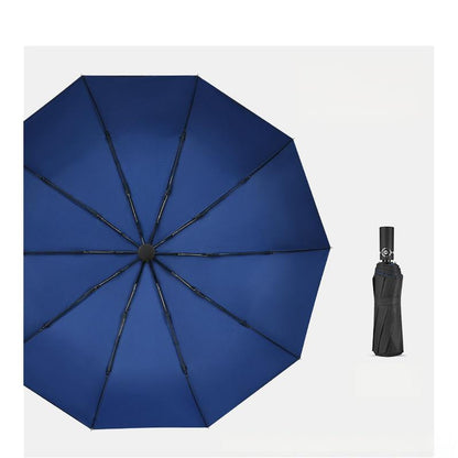 Compact Waterproof Double Layer Folding Umbrella