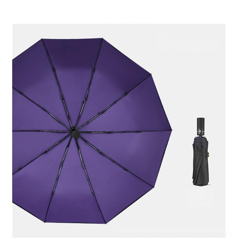 Compact Waterproof Double Layer Folding Umbrella