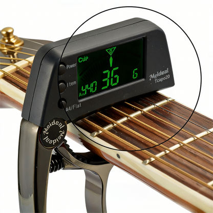 Compact Clip On Guitar Tuner