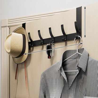 Space Saving Over Door Hook Rack