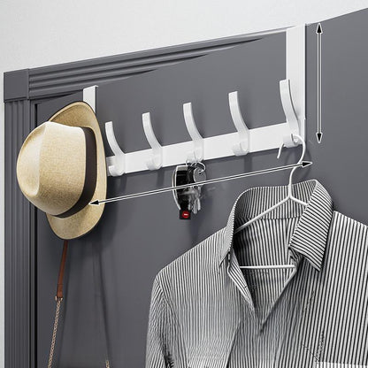 Space Saving Over Door Hook Rack