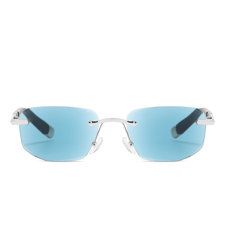 Stylish Metal Frameless Reading Glasses for Men