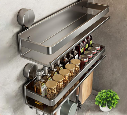 Sticky Wall Mount Kitchen Hook Rack