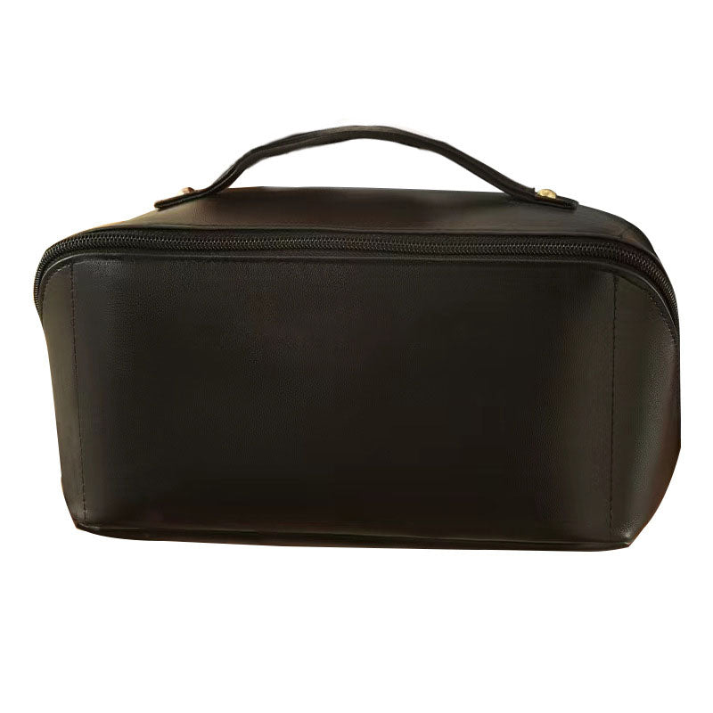 Spacious Travel Makeup Bag Premium PU Leather