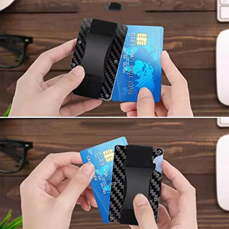 Secure Clip-on Metal Wallet Card Protector