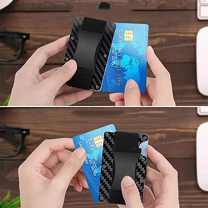 Secure Clip-on Metal Wallet Card Protector
